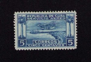 Cuba C1 Seaplane Air Mail Stamp Mint Hinged 1927