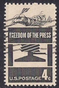 1119 4 cents Freedom of Press (1958) Stamp used F-VF