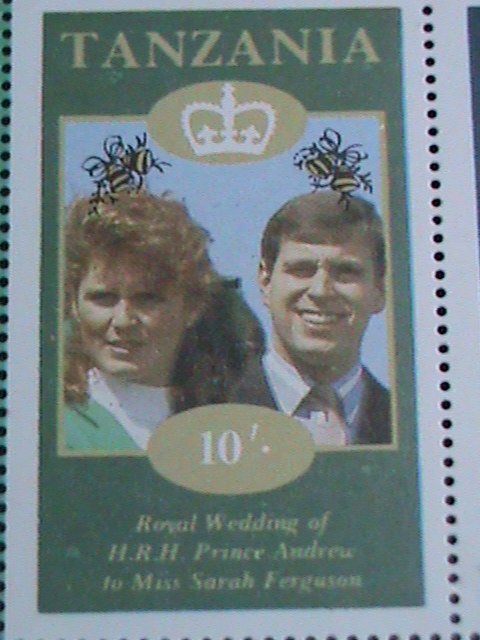 TANZANIA-ROYAL WEDDING -PRINCE ANDREW MNH S/S SHEET-VERY FINE