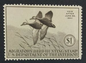 MOMEN: US STAMPS #7 RW7 DUCK MINT OG NH VF LOT #41410