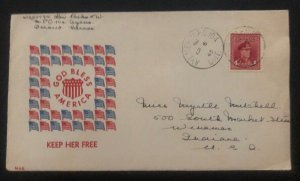 1945 Aylmer Canada Patriotic cover to Winamac IN USA God Bless America