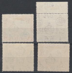 CYPRUS 1938 KGVI PICTORIAL 1/4PI TO 3/4PI