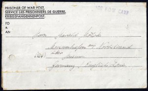 UK GB GERMANY 1947 GERMAN PRISONER OF WAR CAMP 102 IN SOUTH WALES FROM KURT MILL