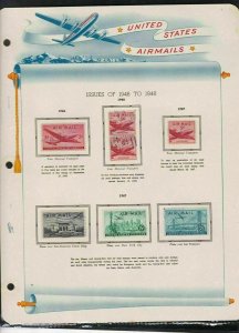 united states airmails issues of 1946-48 stamps page ref 18032