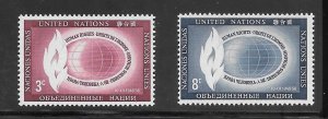 United Nations #47-48 MNH Singles
