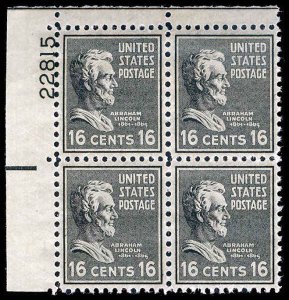 U.S. PLATE BLOCKS 821  Mint (ID # 83896)