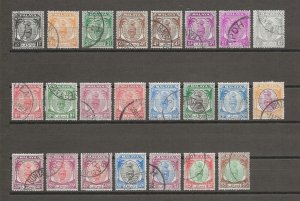 MALAYA/PERAK 1950/56 SG 128/48 USED Cat £55