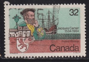 Canada 1011 Jacques Cartier and Ship 32¢ 1984