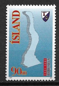 1995 Iceland 794 Town of Seydisfjordur Centenary 90k MNH