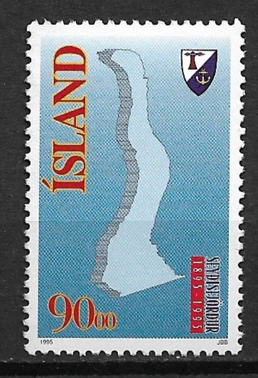 1995 Iceland 794 Town of Seydisfjordur Centenary 90k MNH