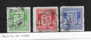 Guernsey Sc #N1-N3  set  of 3  used VF