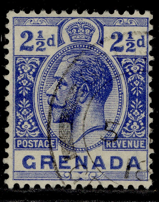 GRENADA GV SG94, 2½d bright blue, FINE USED.