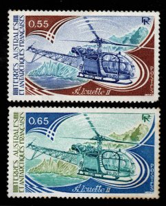 FSAT TAAF Scott 95-96 MNH** Helicopter  stamp set