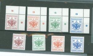 St. Lucia #J13-J20 Mint (NH) Single (Complete Set)