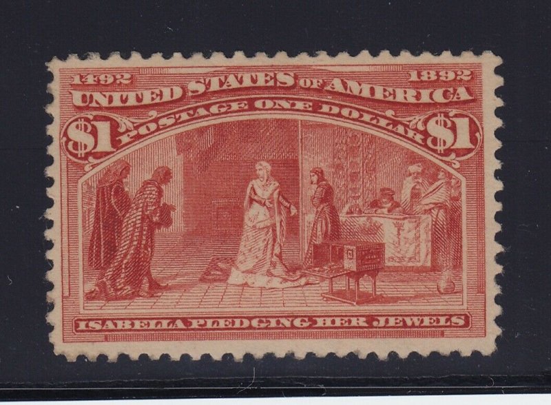 241 VF+ OG previously hinged w/cert with nice color cv $ 1100 ! see pic !