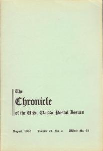 The Chronicle of the U.S. Classic Issues, Chronicle No. 63