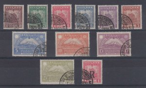 ECUADOR 1929 AIRPOST Sc C16-C25 & CF2 Yvert PA7-17 FULL SET USED FVF SCARCE €440
