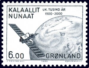 Greenland 1985 #157 MNH. Communication satellite