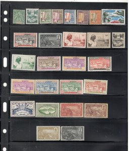 GUADELOUPE COLLECTION ON STOCK SHEET MINT/USED