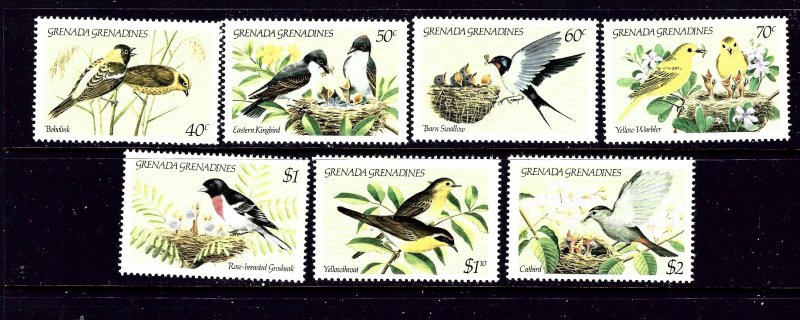 Grenada-Grenada 590-96 MNH 1984 Birds