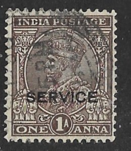 India # O95 Official Service George V  1A  (1) VF Used