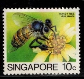 Singapore - #454 Honey Bee - Used