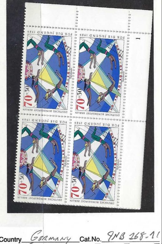 GERMANY BERLIN 9NB268-271 MNH BLOCKS OF 4 [D3]