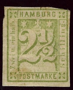 Hamburg SC#12 Unused F-VF SCV$125.00...Prices will be rising!!