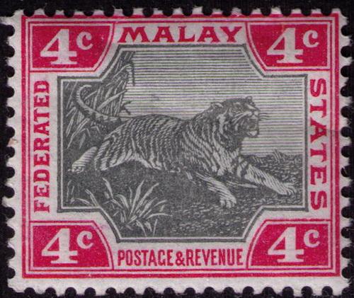 Malaya Fed States # 28  Mint  VF  VLH Cat $ 7.75