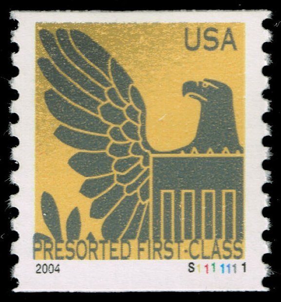 US #3849 Eagle - WAG Perf. 9.75 Vert PNC single; MNH