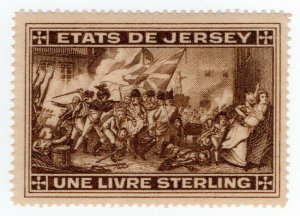 (I.B) Jersey Revenue : Duty Stamp £1 (1900)