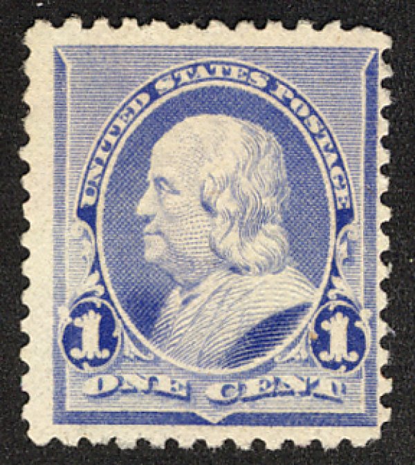 US #219 SCV $65.00 VF mint never hinged, good color,  very fresh and well cen...