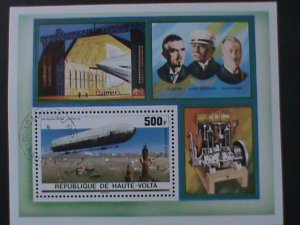 ​UPPER VOLTA-1976-GRAF ZEPPELIN & PARTNERS-CTO S/S-FANCY CANCEL VERY FINE