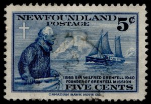 Newfoundland #252 Sir Wilfred Grenfell & Strathcona II Issue Used