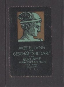 German Advertising Stamp - 1913 Frankfurt Business Supplies & Advertising Expo