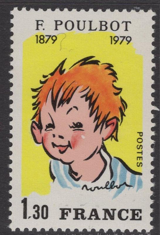 FRANCE SG2307 1979 FRANCISQUE POULBOT(ARTIST) MNH