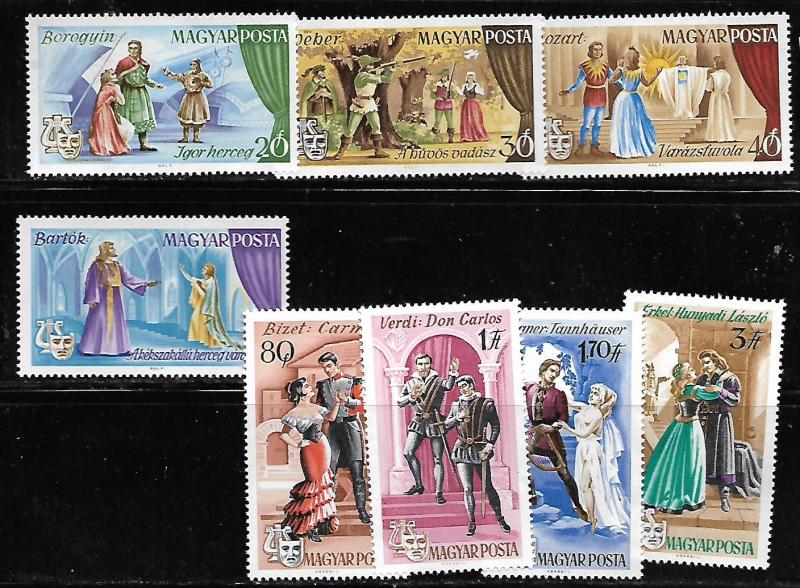 HUNGARY 1848-1855 MNH C/SET OPERA SCENES