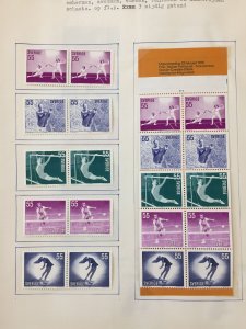 Sweden 1972/73 Booklets Sport Wildlife MH + Few MNH on 14 Pages (Apx 120) AB1380