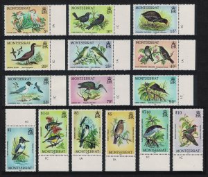 Montserrat Birds 15v 1984 MNH SG#600-614 MI#538-553