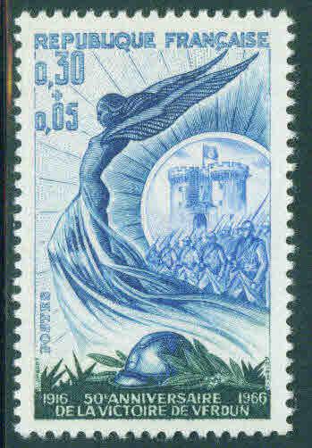 FRANCE Scott B401 MNH** 1966 Semi Postal Verdun Angel stamp