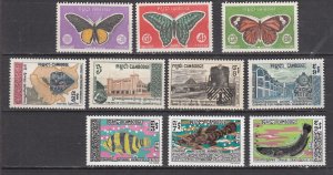 j42433 Stamps cambodia 3 better sets mh #210-219