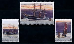 [78676] Young Isl. Gren. St. Vincent 2011 Sail Clipper Ships Collingwood  MNH