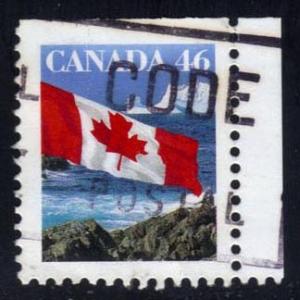 Canada #1682 Flag over Icebergs, used (0.25)