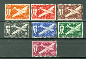 ST.PIERRE & MIQUELON  AIR  #C1-C7...SET...MINT...$11.00