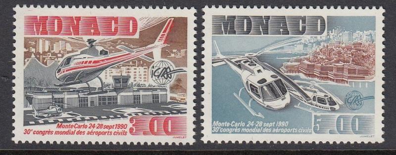 Monaco 1730-1 Europa Airports mnh