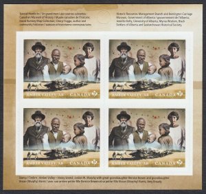 BLACK HISTORY = FRONT page of 4 from Booklet MNH Canada 2021