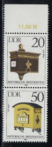 Germany DDR Scott # 2457, 2459, mint nh, se-tenant, SZd284