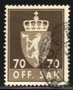Norway #O76    used