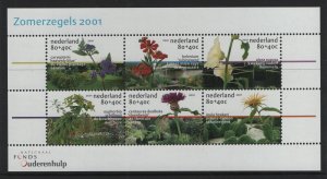 Netherlands  #B724  MNH  2001 flowers sheet