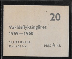 SWEDEN SC# 555a COMP BKLT/20 FVF/MNH 1960